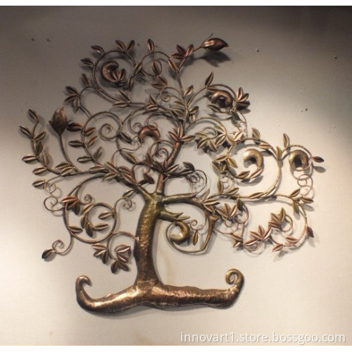 Wrought iron wall sculpture